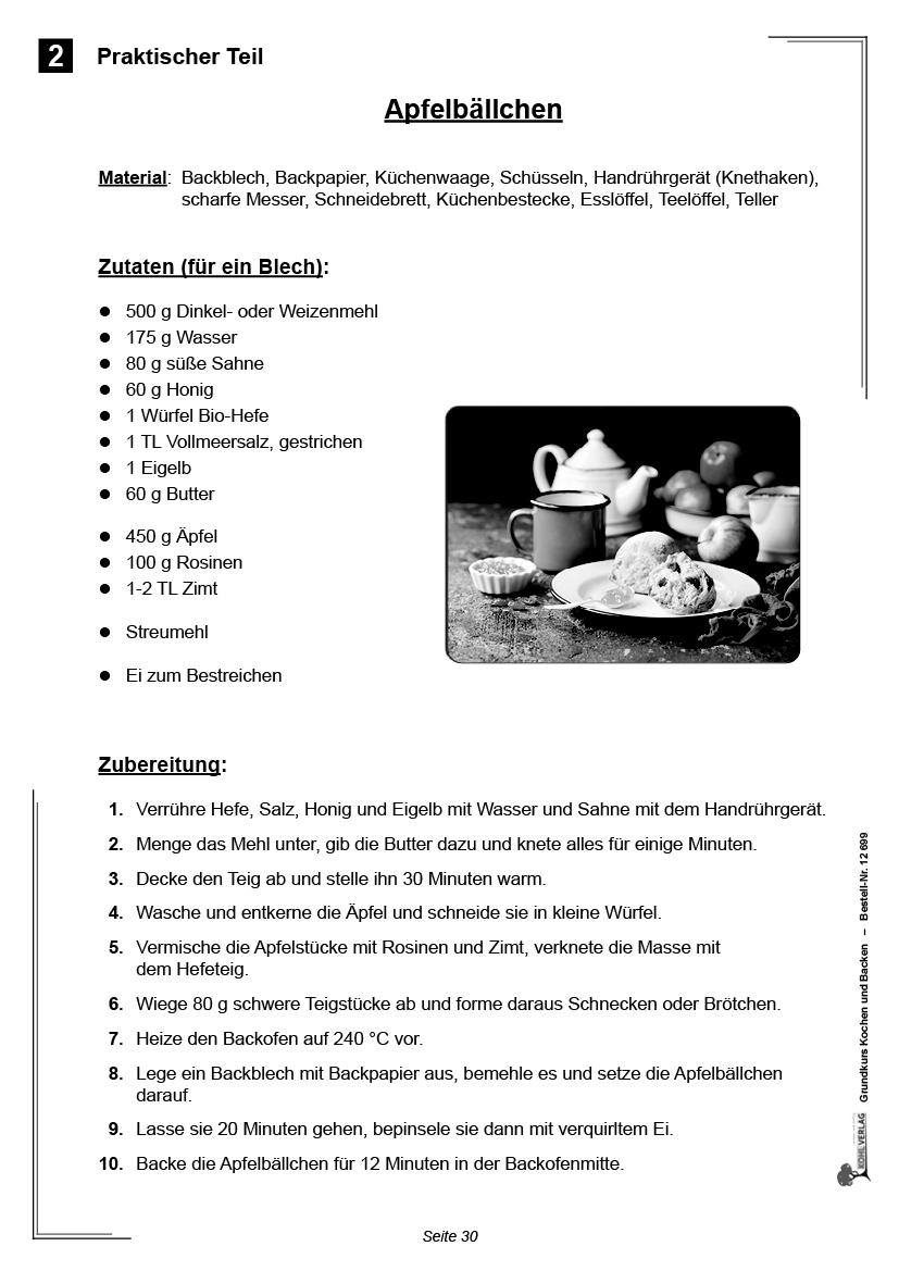 Grundkurs gesundes Kochen und Backen mit Kindern und Jugendlichen