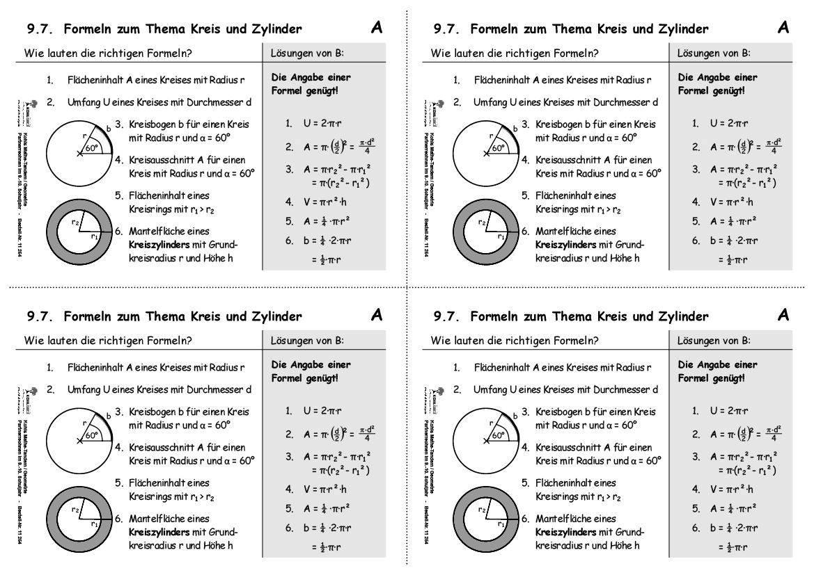 Kohls Mathe-Tandem Geometrie / Klasse 9-10