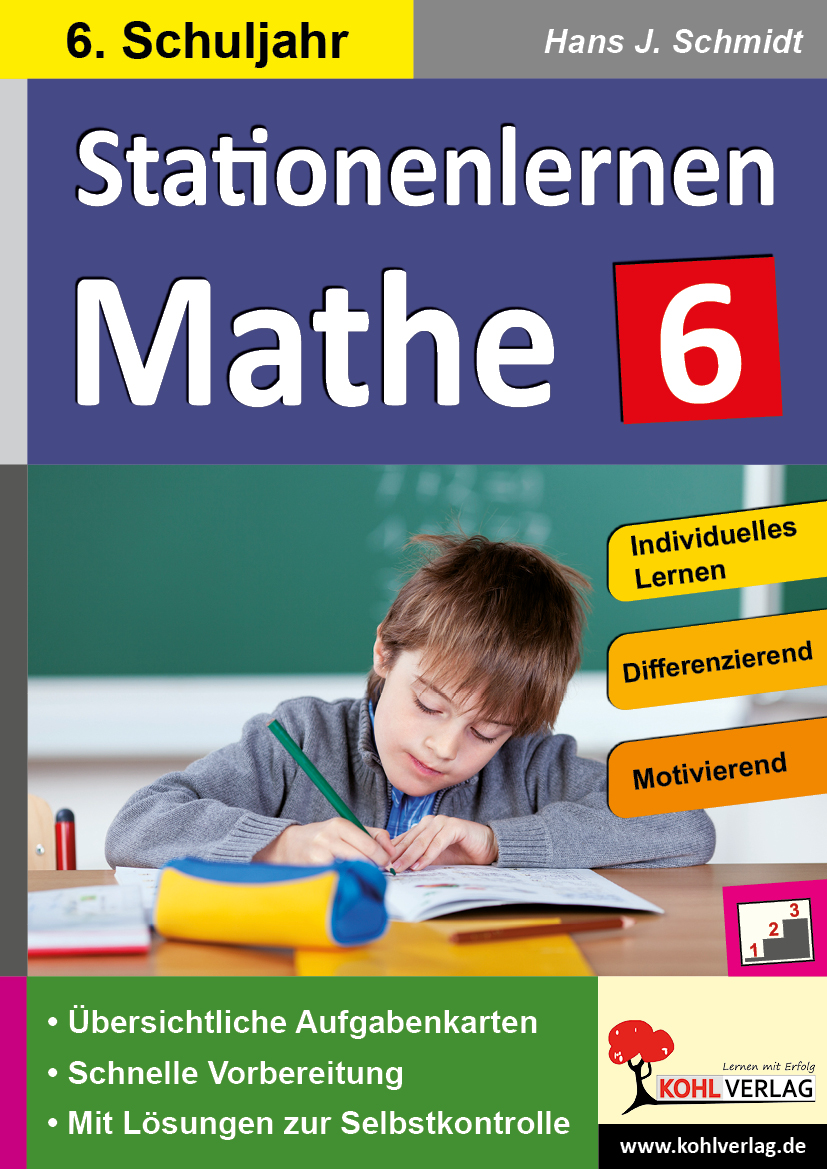 Stationenlernen Mathe / Klasse 6 - Komplett ausgearbeitetes Freiarbeitsmaterial im 6. Schuljahr