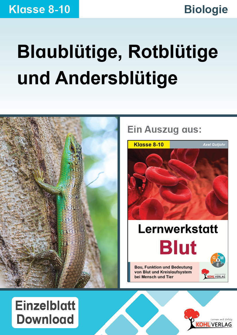 Lernwerkstatt Blut / Blaublütige, Rotblütige und Andersblütige