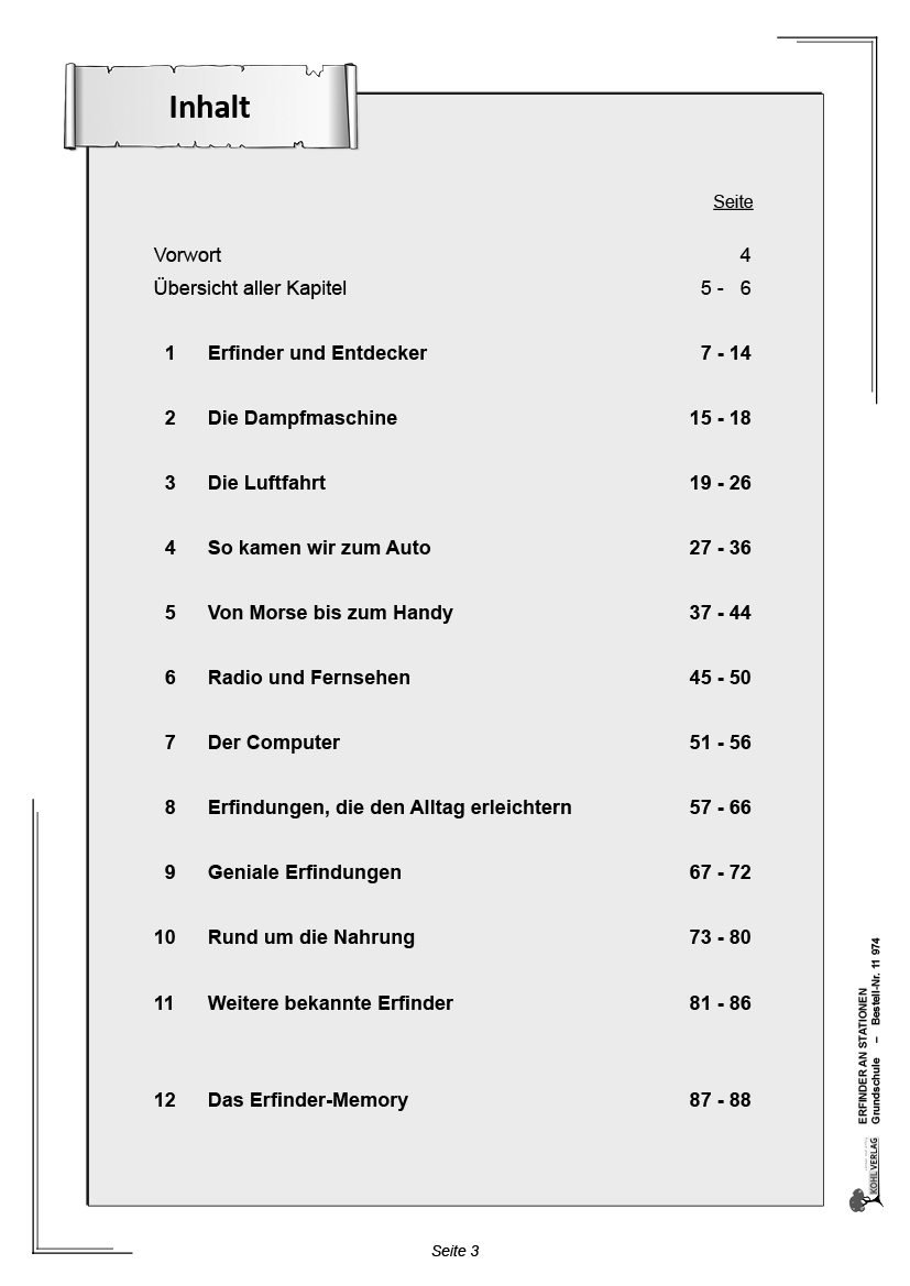 Erfinder an Stationen - Grundschule