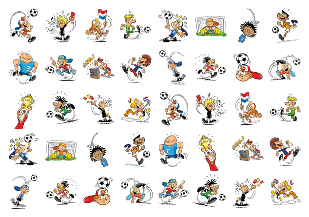 Belohnungssticker Fußballspieler