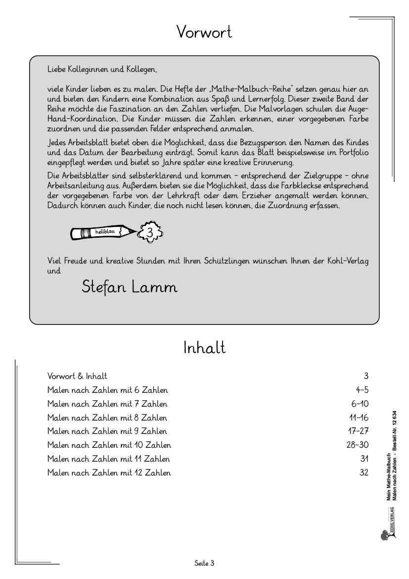 Mein Mathe-Malbuch / Band 2: Malen nach Zahlen