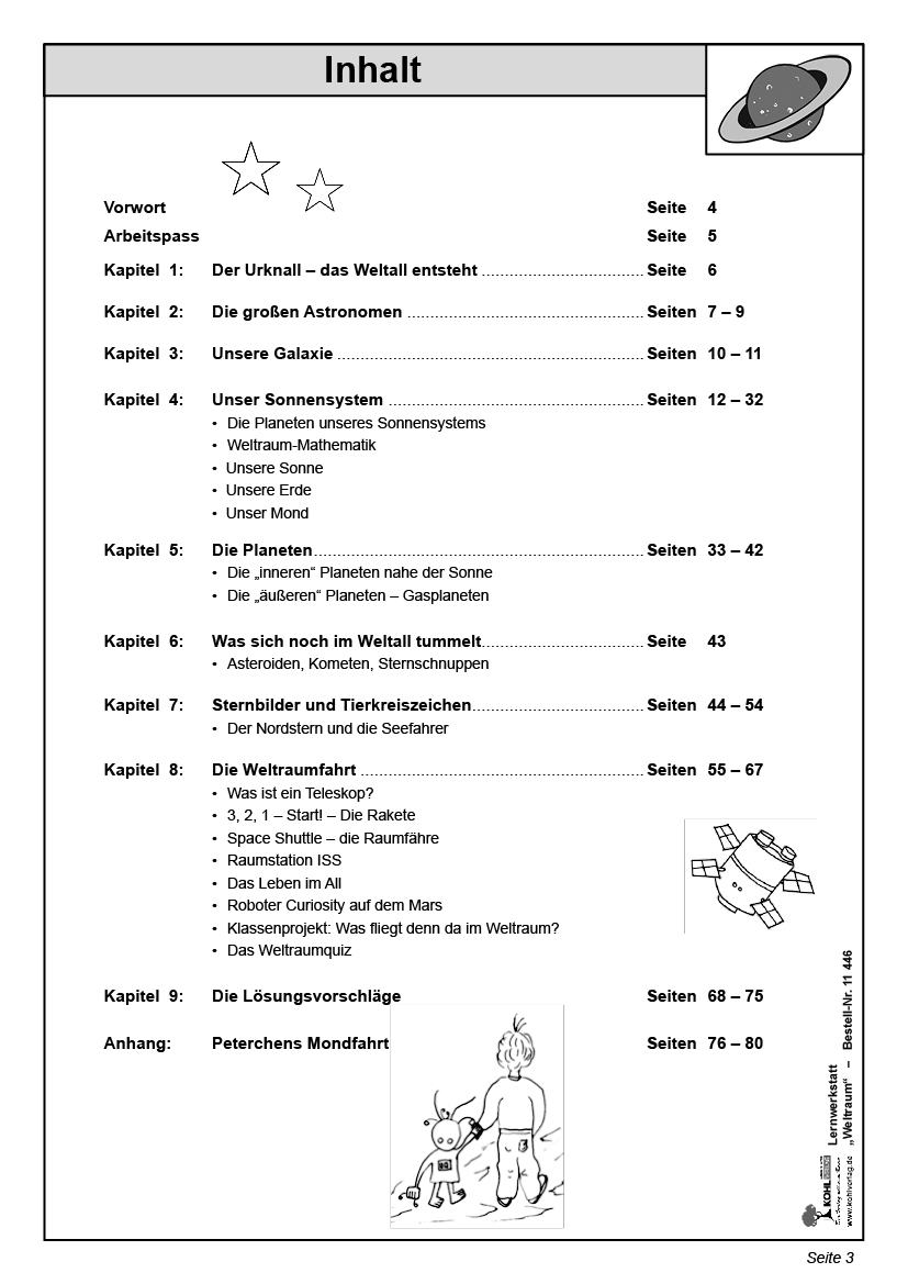 Lernwerkstatt Der Weltraum / Grundschule