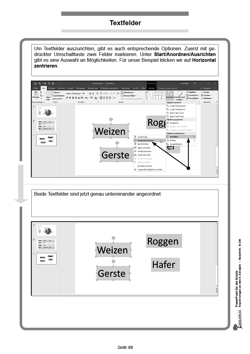 PowerPoint für die Schule