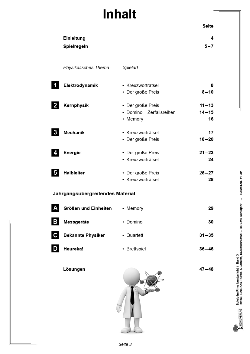 Spiele im Physikunterricht / Klasse 9-10