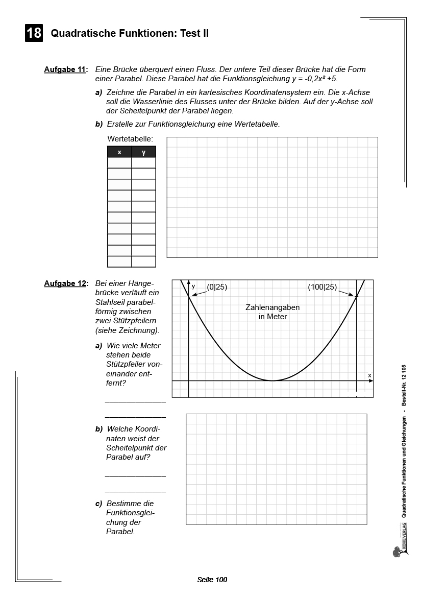 Quadratische Funktionen & Gleichungen ... kinderleicht