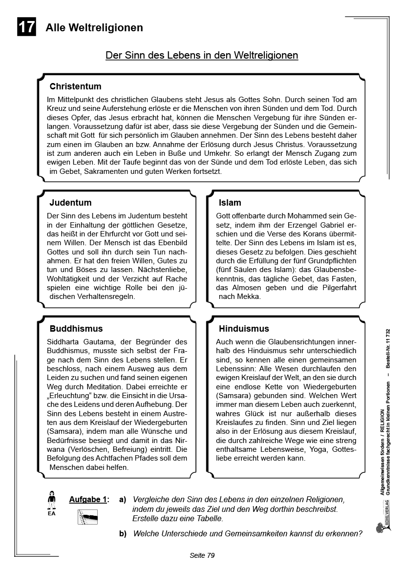 Allgemeinwissen fördern RELIGION Allgemeinwissen fördern RELIGION