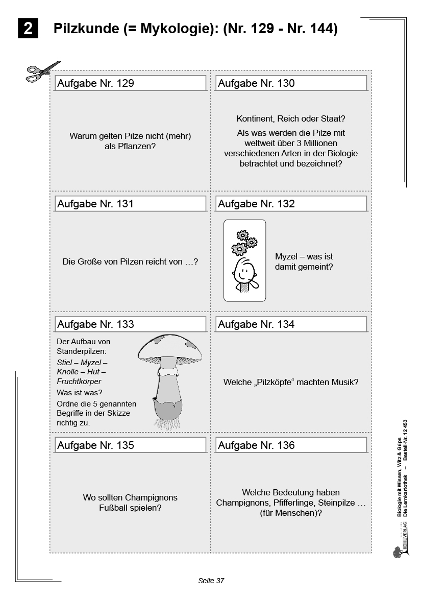 Biologie mit Wissen, Witz & Grips  -  Die Lernkartothek