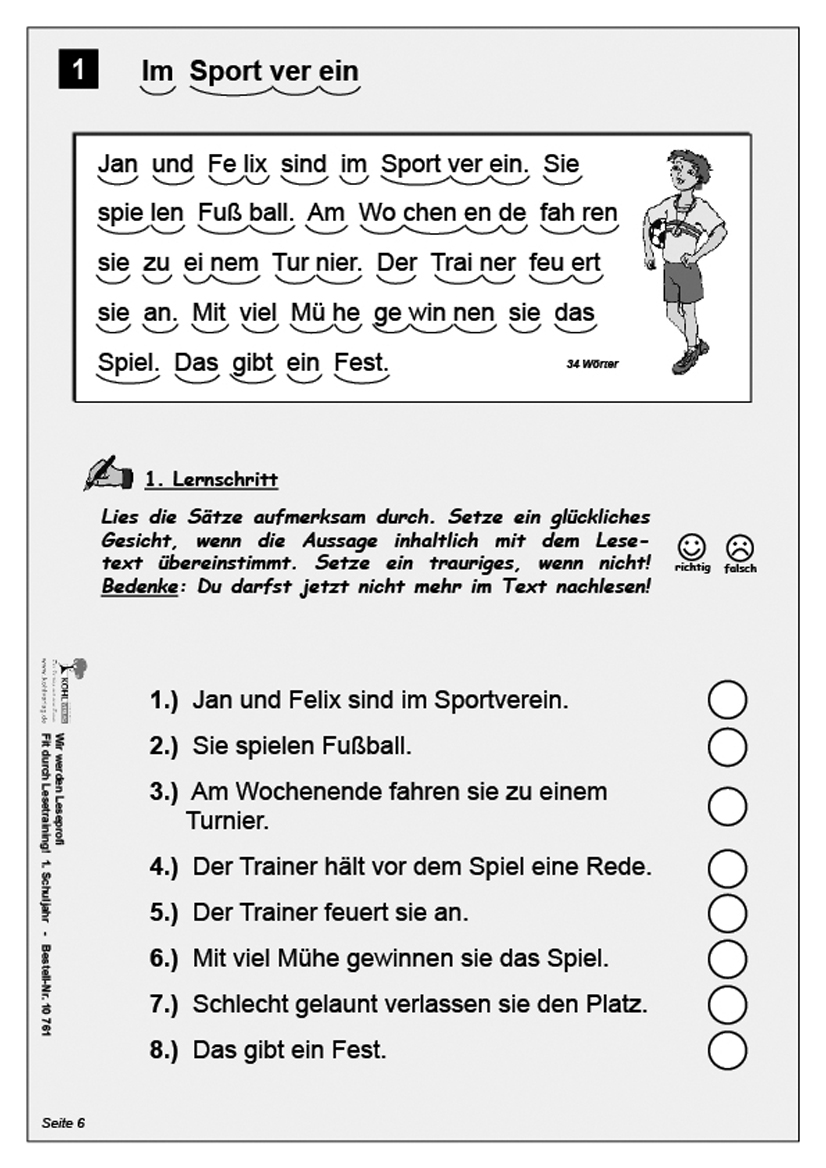 Wir werden Leseprofi / Klasse 1