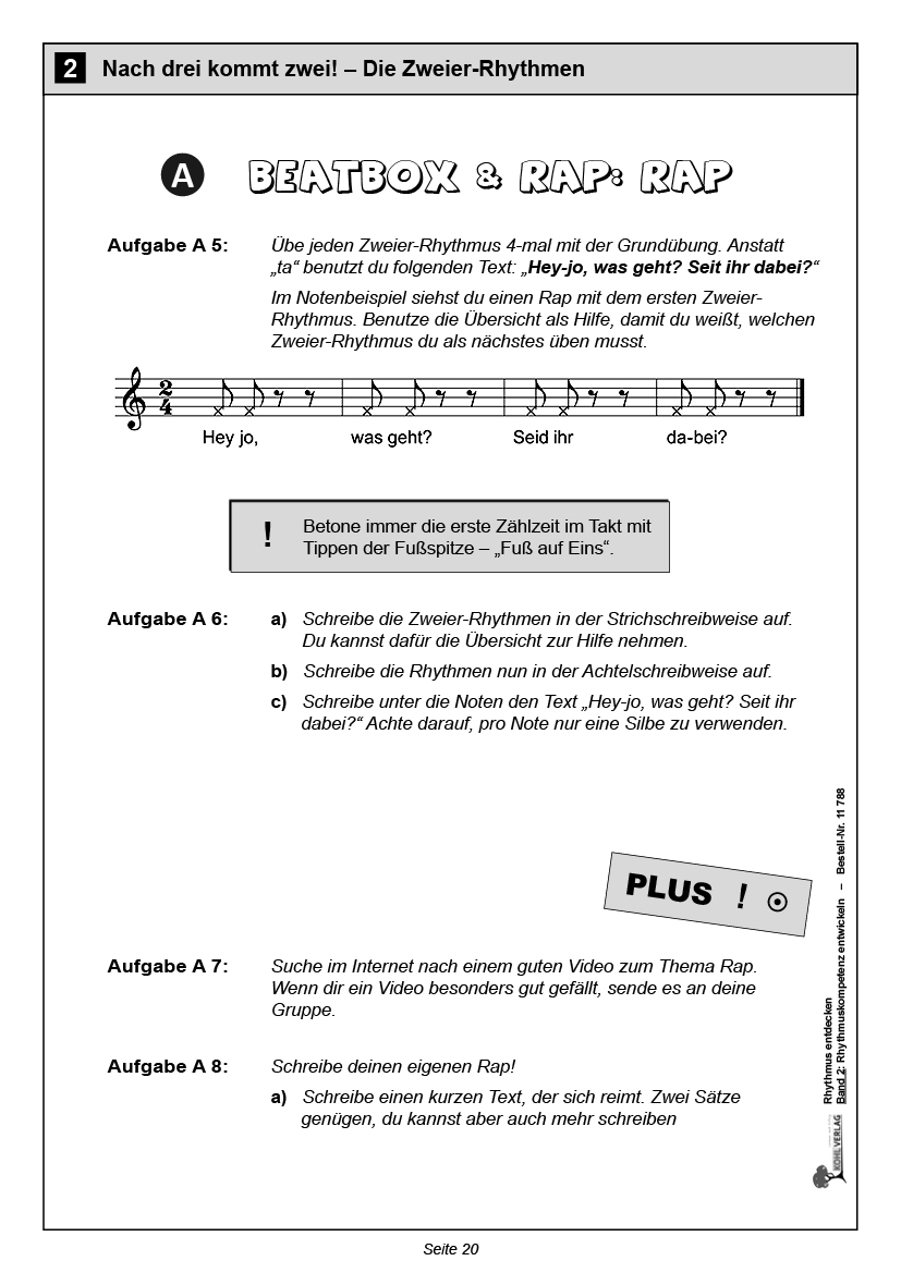 Rhythmus entdecken 2 - Band 2: Rhythmuskompetenz entwickeln
