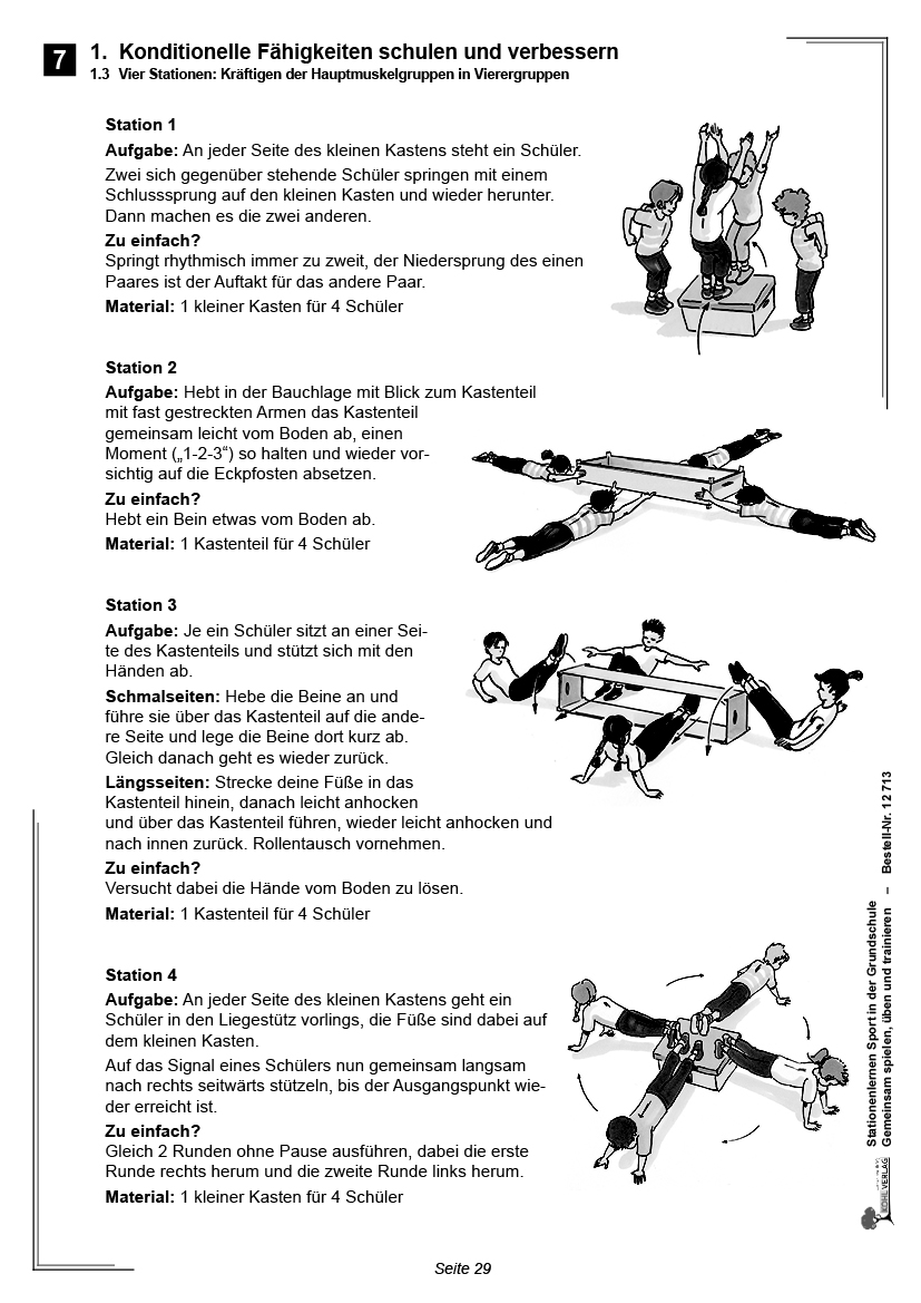 Stationenlernen Sport ... in der Grundschule