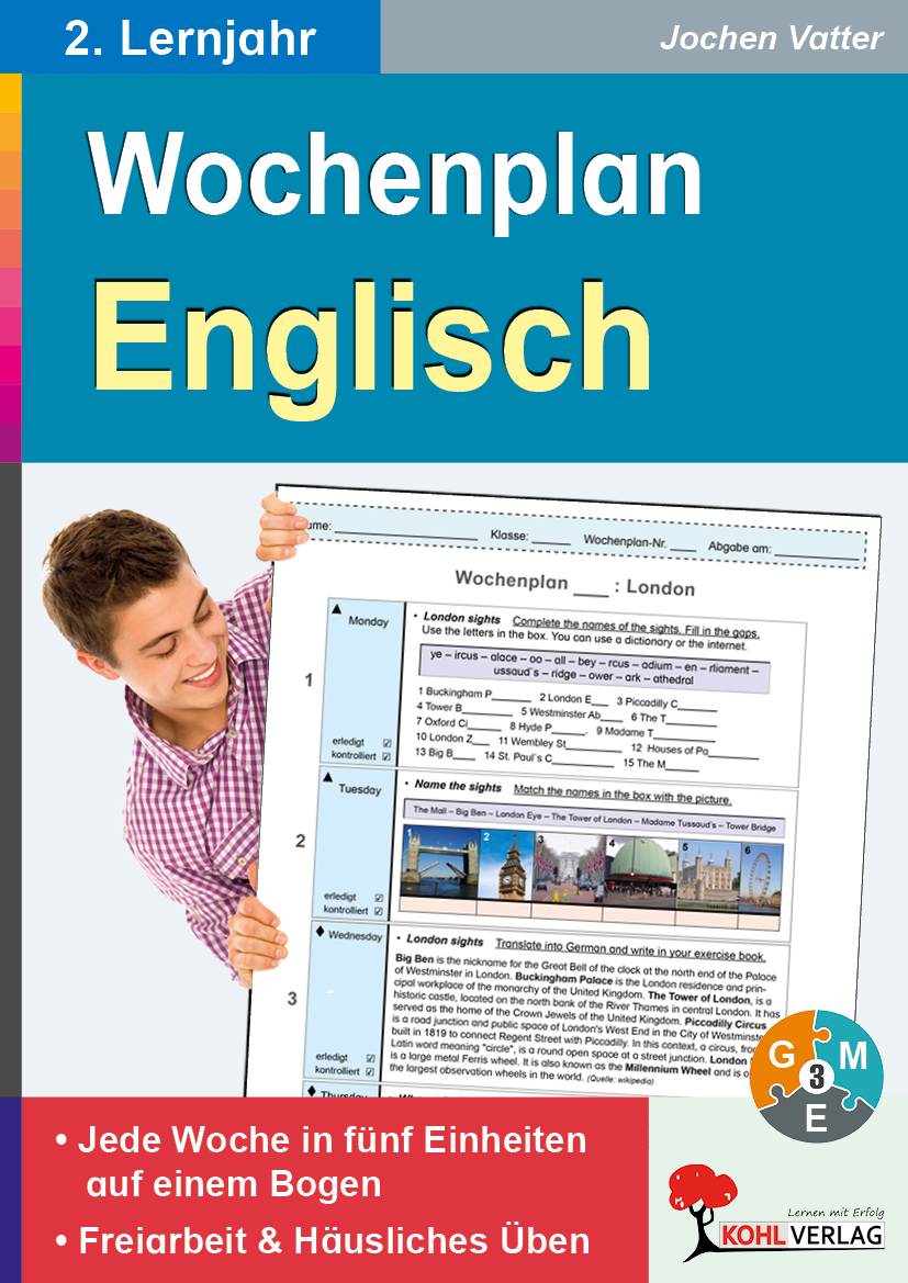 Wochenplan Englisch 2 / ab 2. Lernjahr