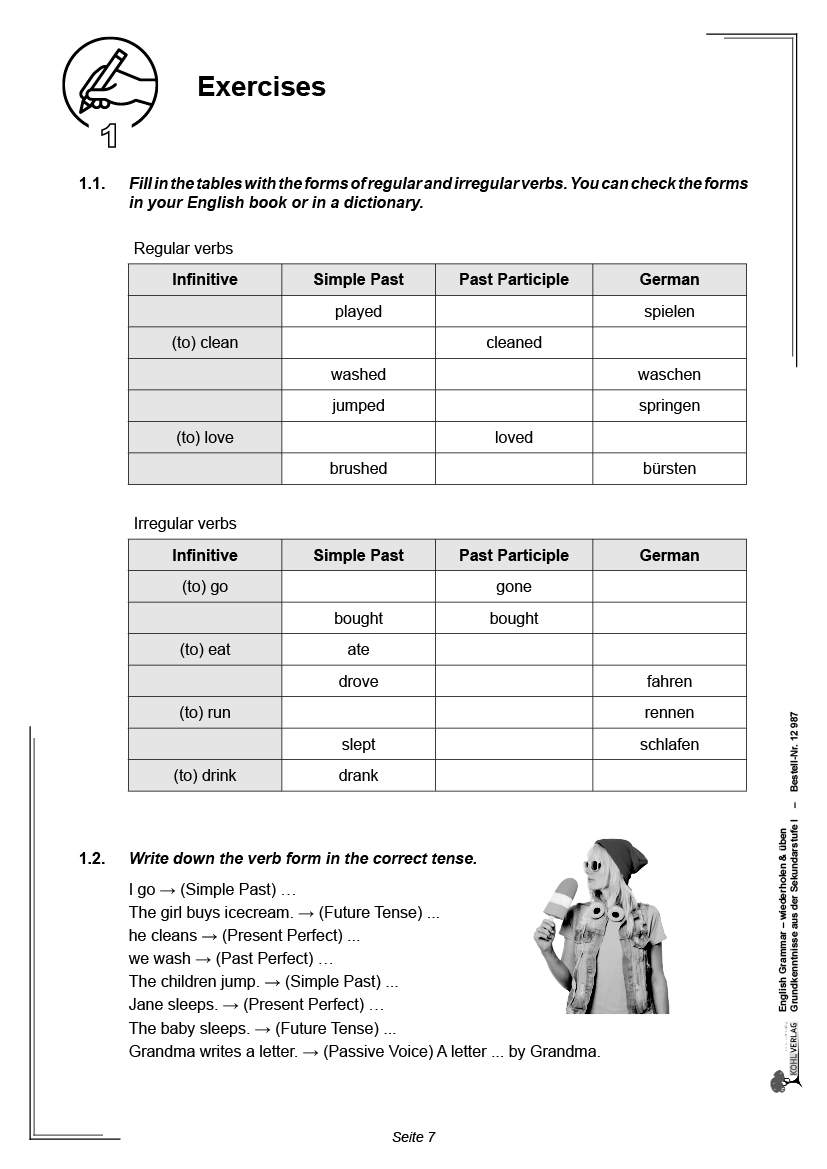 English Grammar wiederholen & üben / Band 1