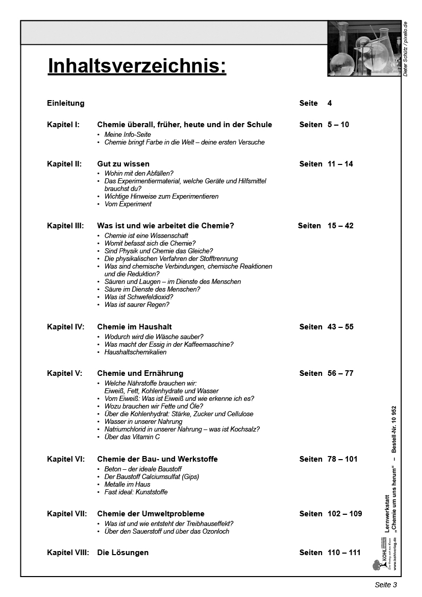 Lernwerkstatt Chemie um uns herum