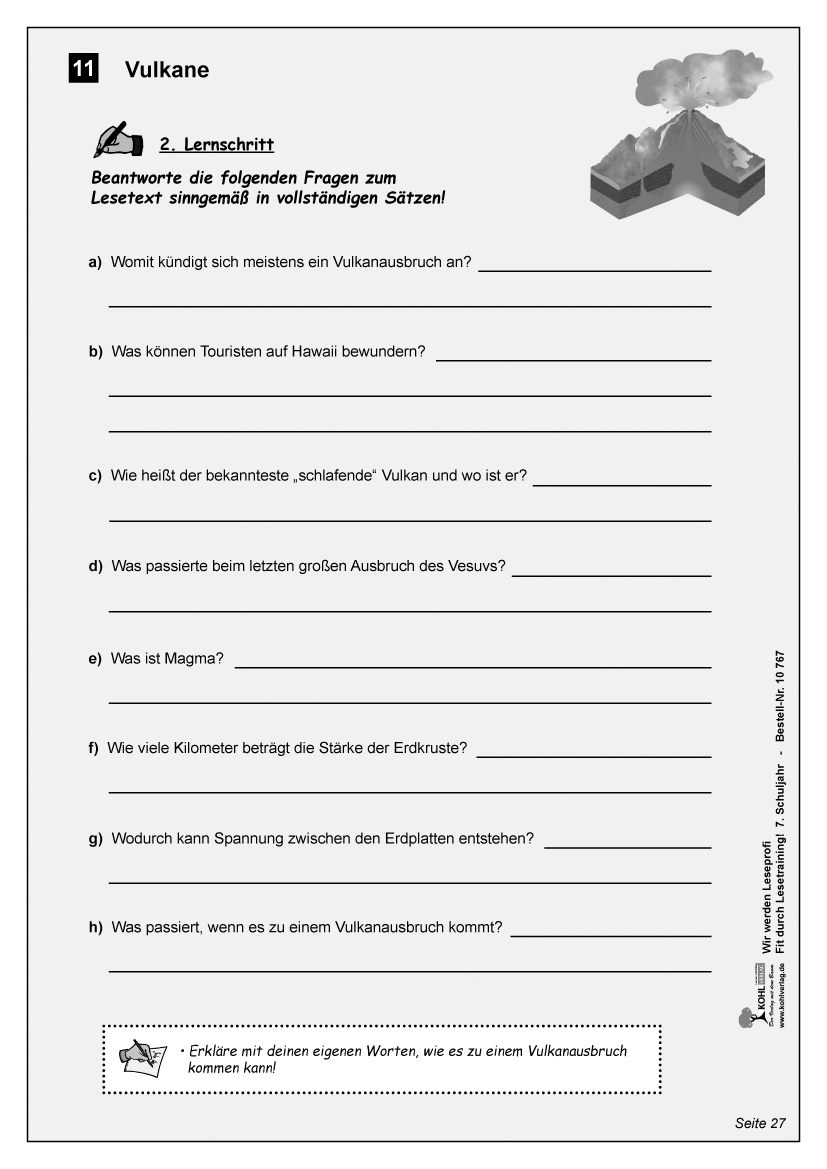 Wir werden Leseprofi / Klasse 7