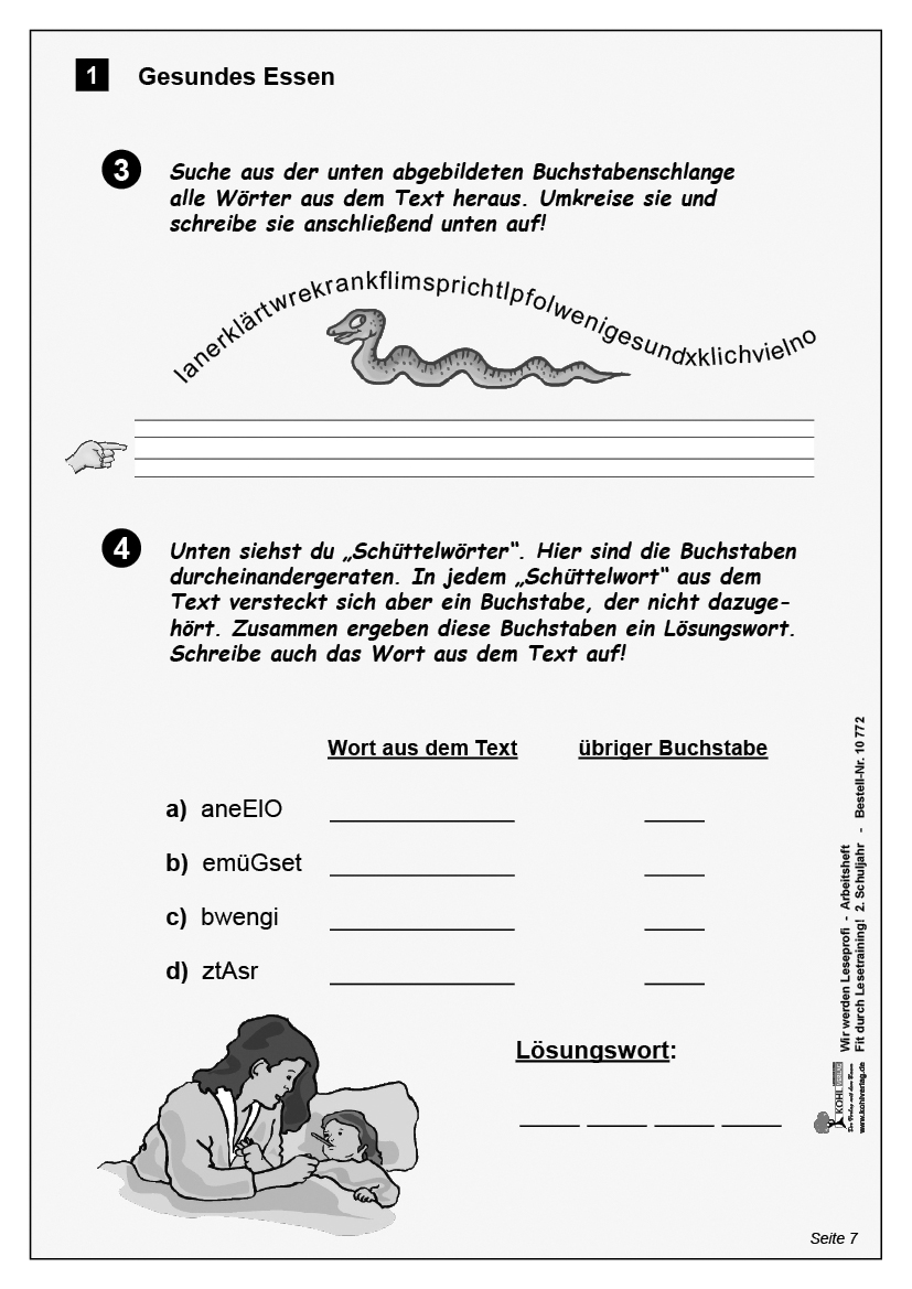 Wir werden Leseprofi - Arbeitsheft / Klasse 2