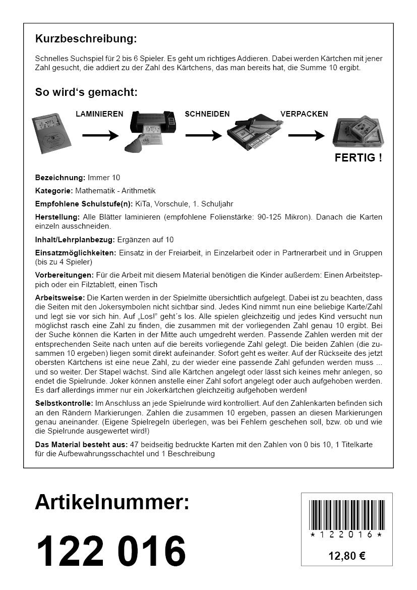 Immer 10 Immer 10