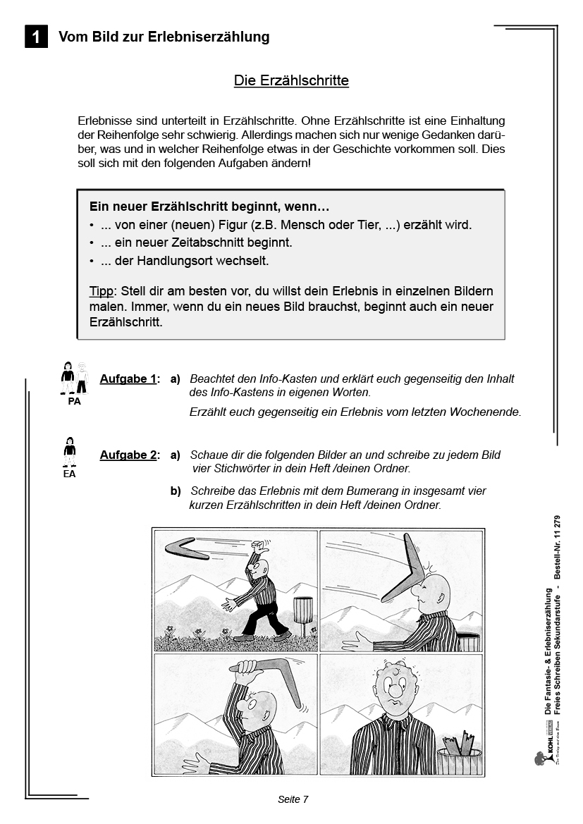 Die Fantasie- und Erlebniserzählung