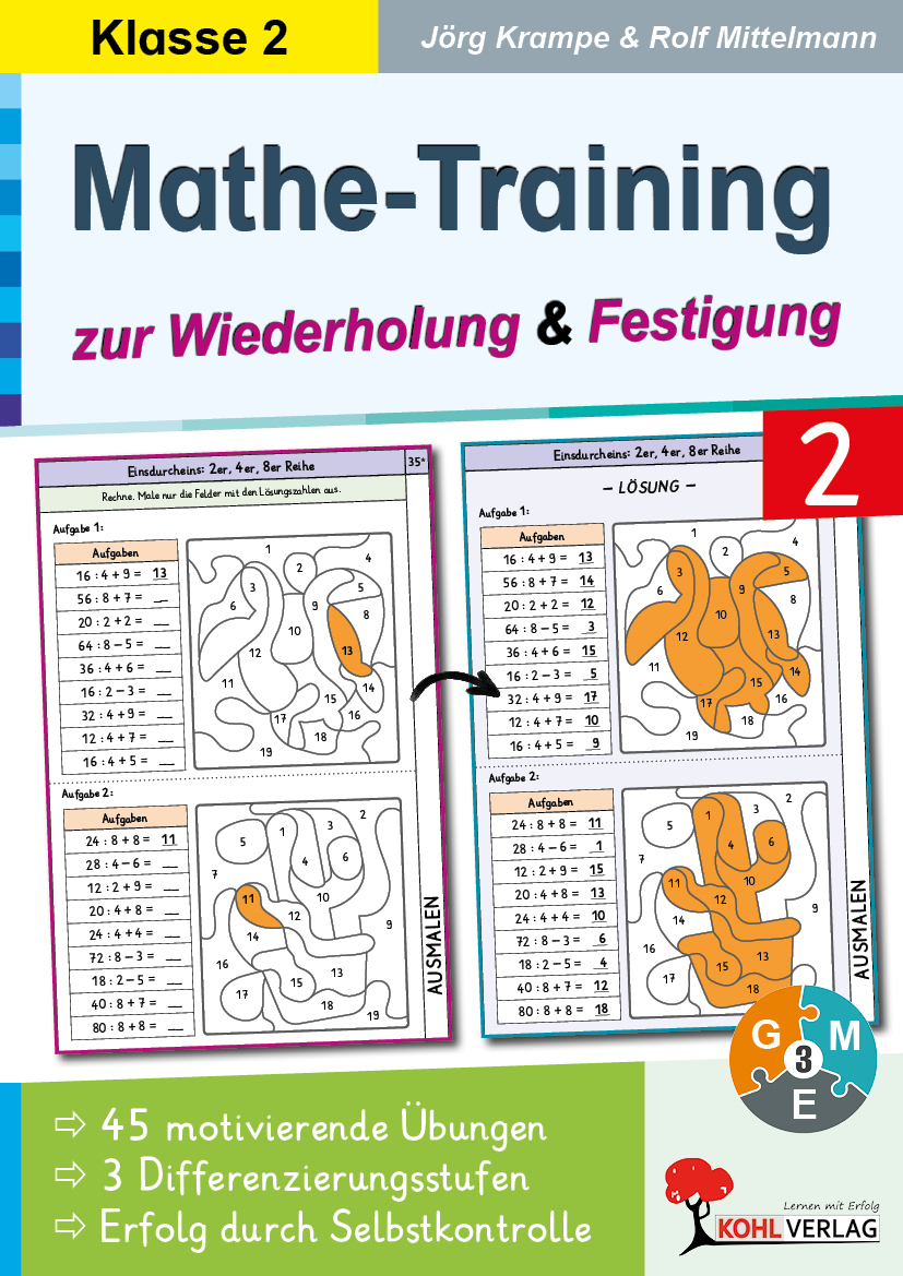 Mathe-Training zur Wiederholung und Festigung / Klasse 2