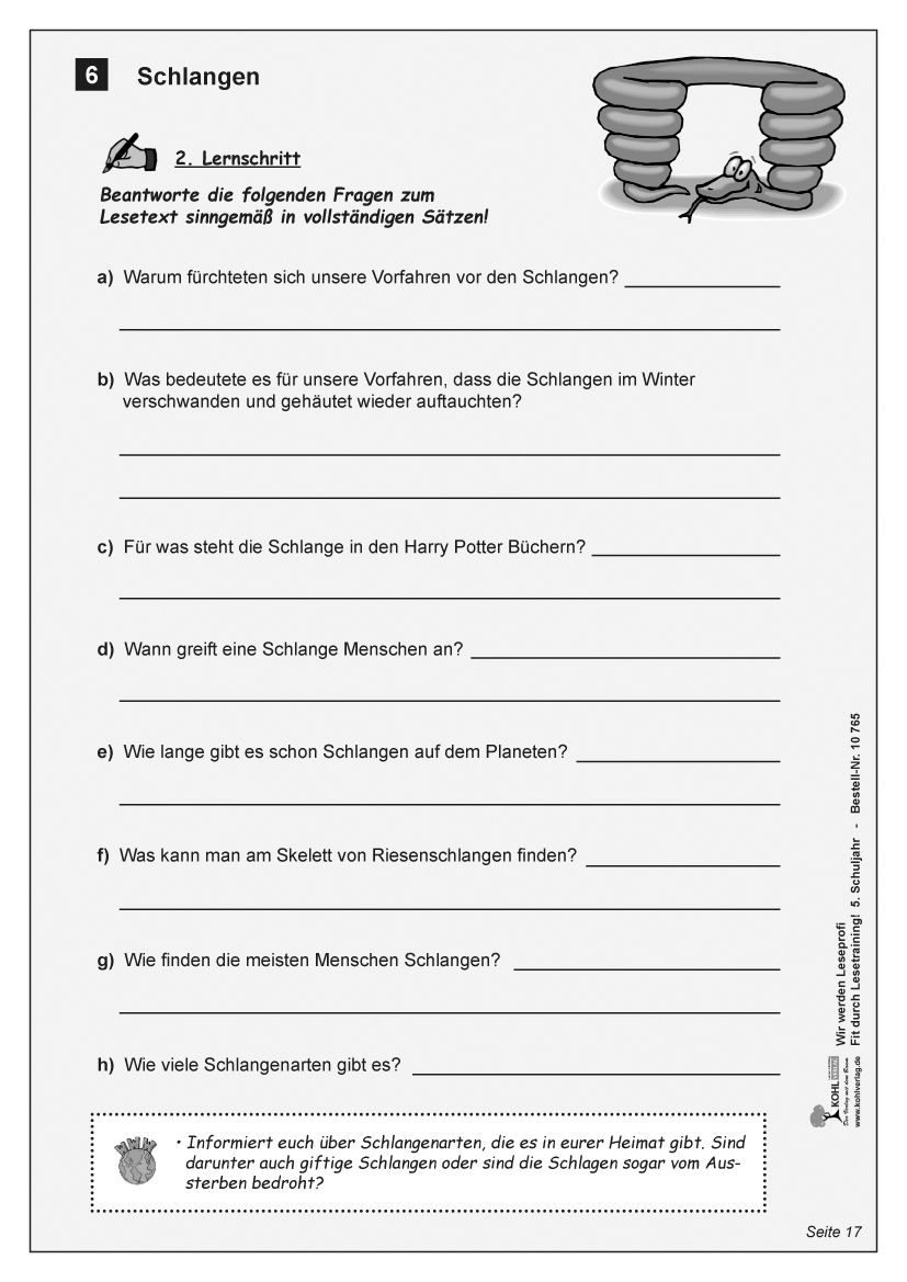 Wir werden Leseprofi / Klasse 5