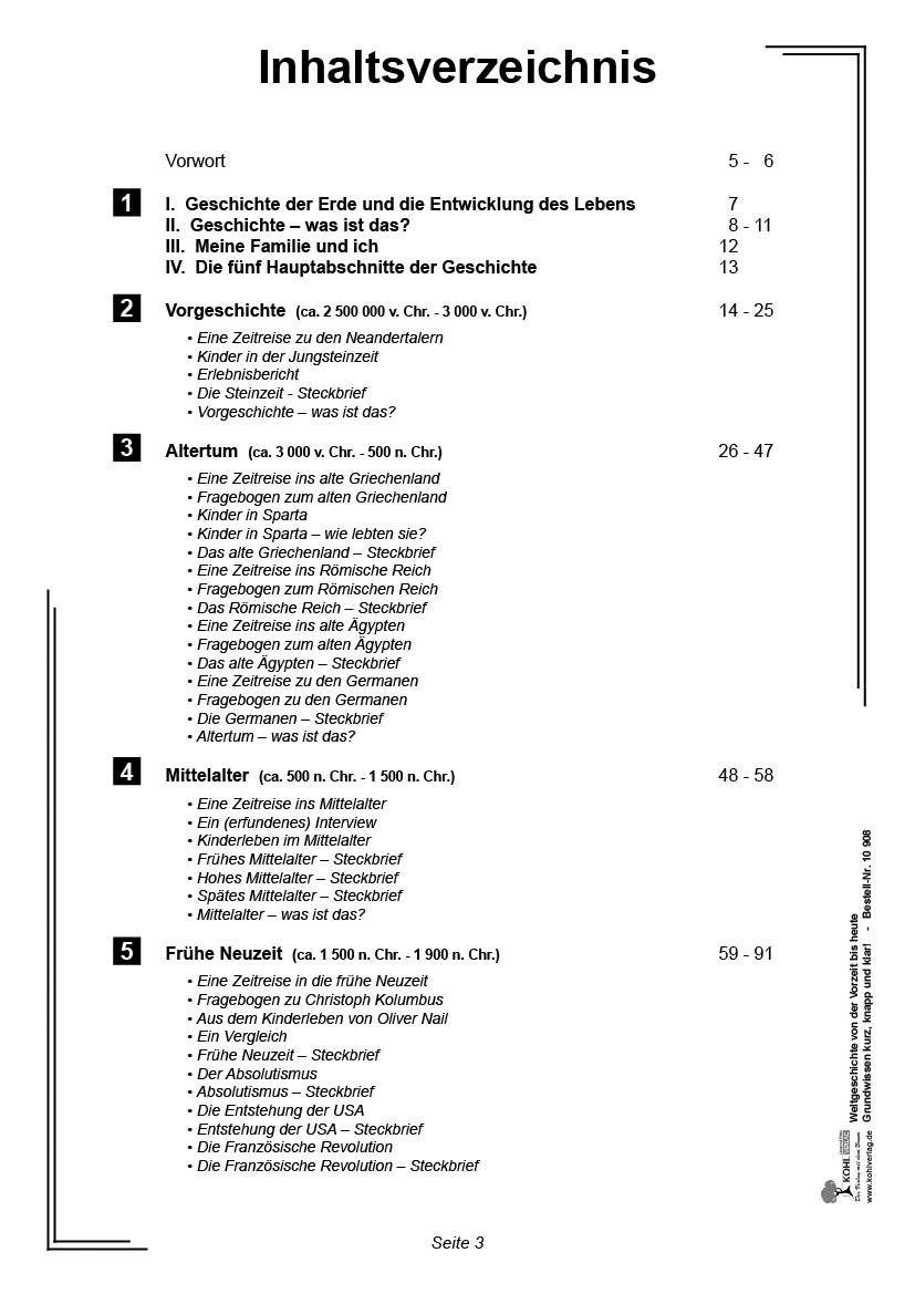 Weltgeschichte von der Vorzeit bis heute