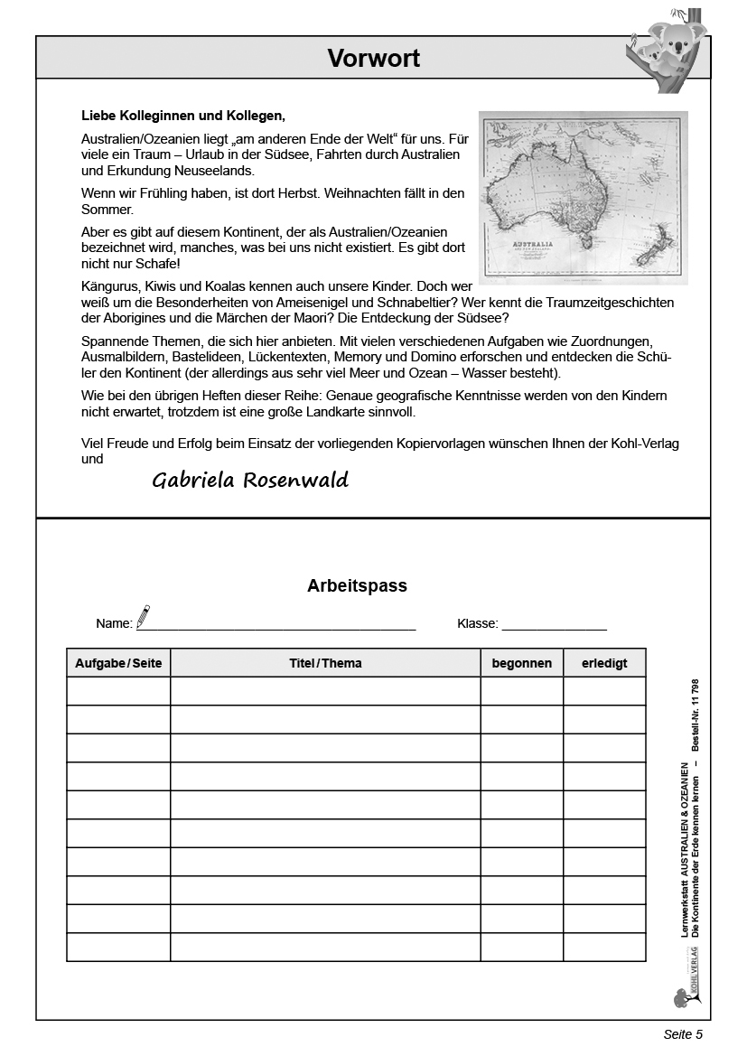 Lernwerkstatt AUSTRALIEN & OZEANIEN