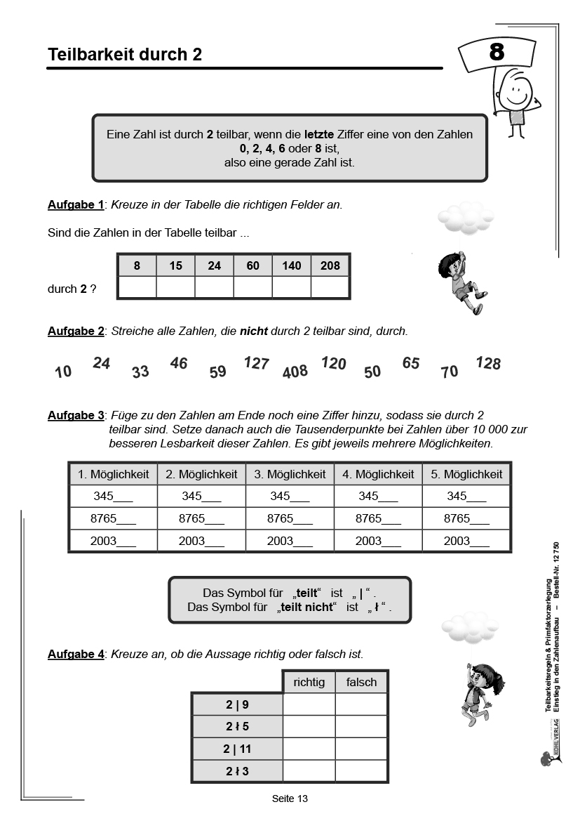 Teilbarkeitsregeln & Primfaktorzerlegung