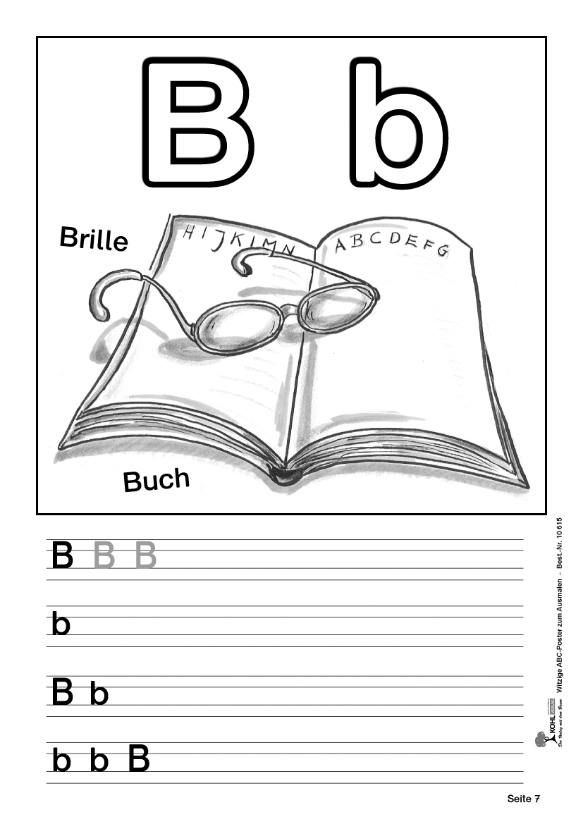 Witzige ABC-Schreibübungen