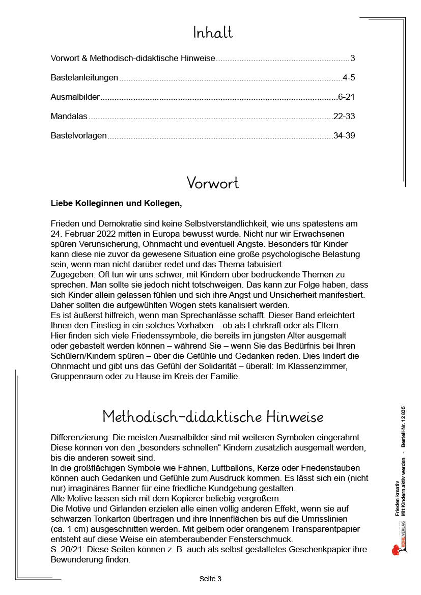 Frieden kreativ