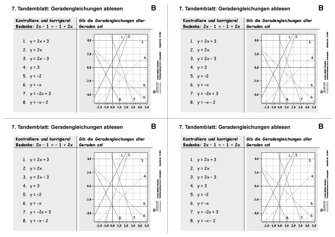 Kohls Mathe-Tandem / Klasse 8