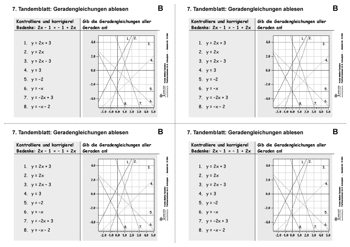 Kohls Mathe-Tandem / Klasse 8