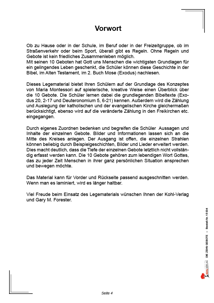 Die zehn Gebote