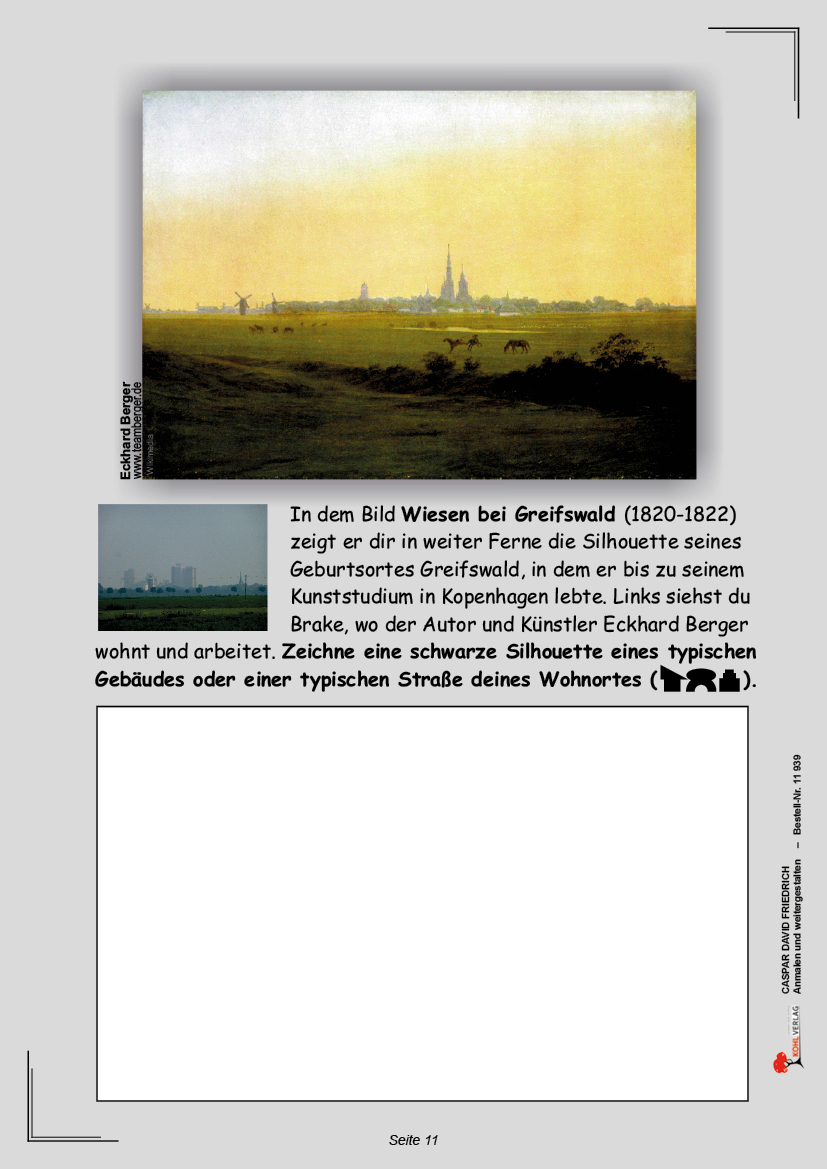 Caspar David Friedrich ... anmalen und weitergestalten