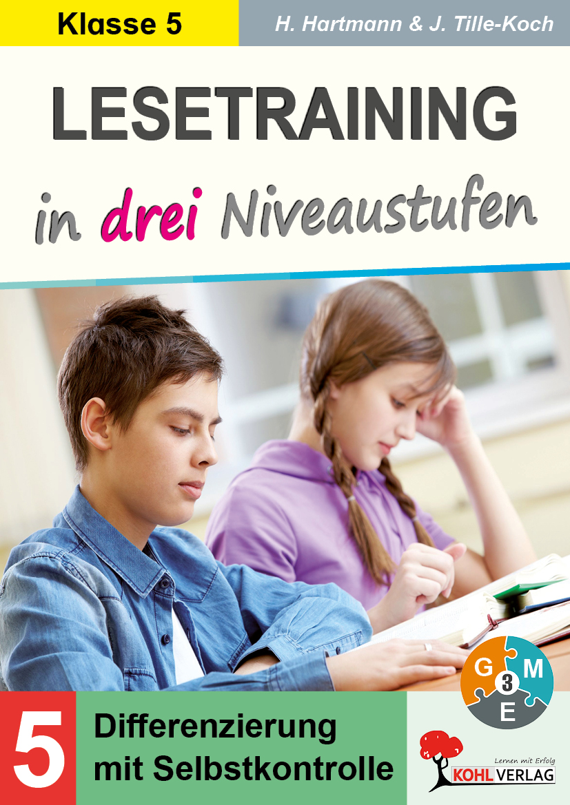 Lesetraining in drei Niveaustufen / Klasse 5