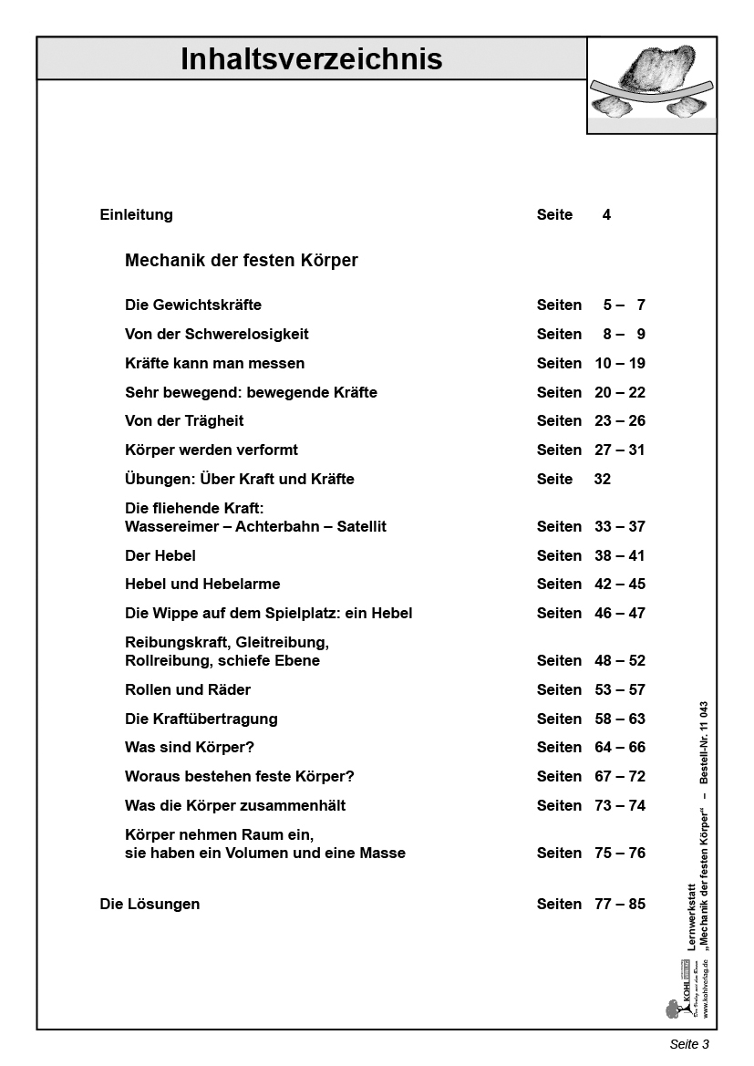 Lernwerkstatt Mechanik der festen Körper