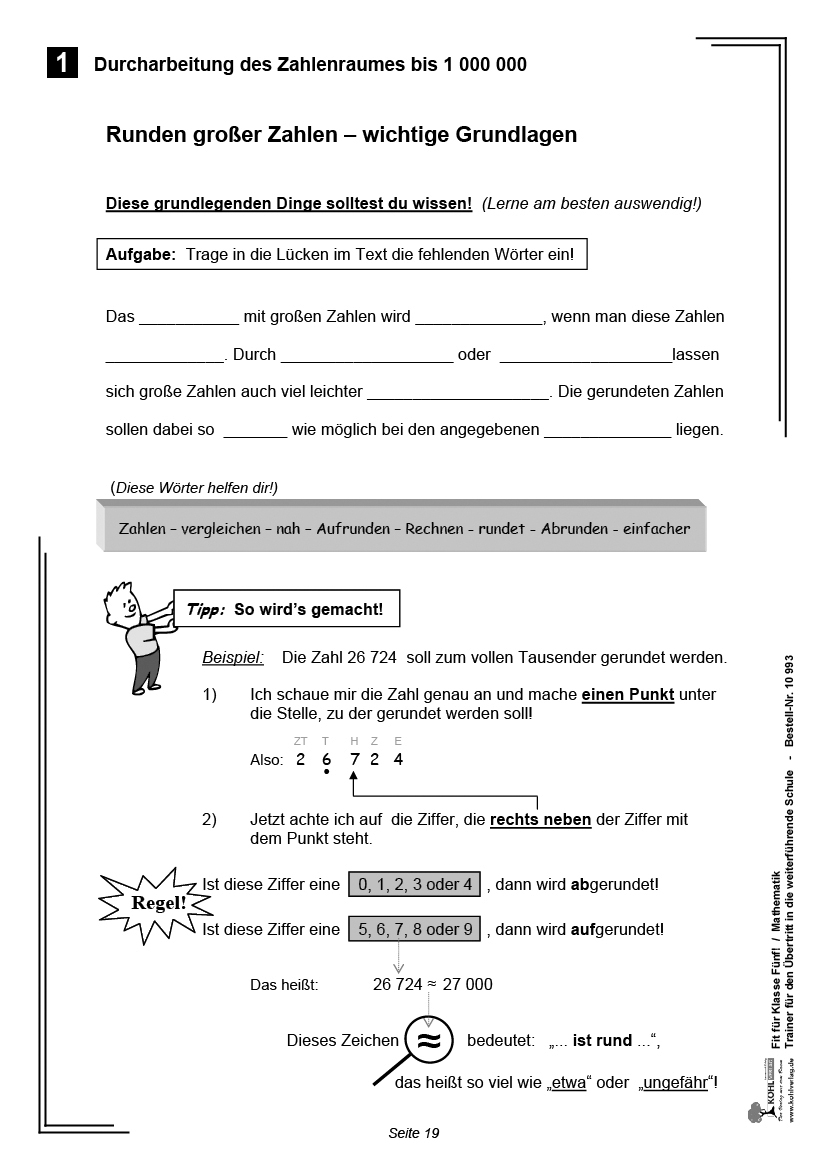 Fit für Klasse Fünf! / Mathematik