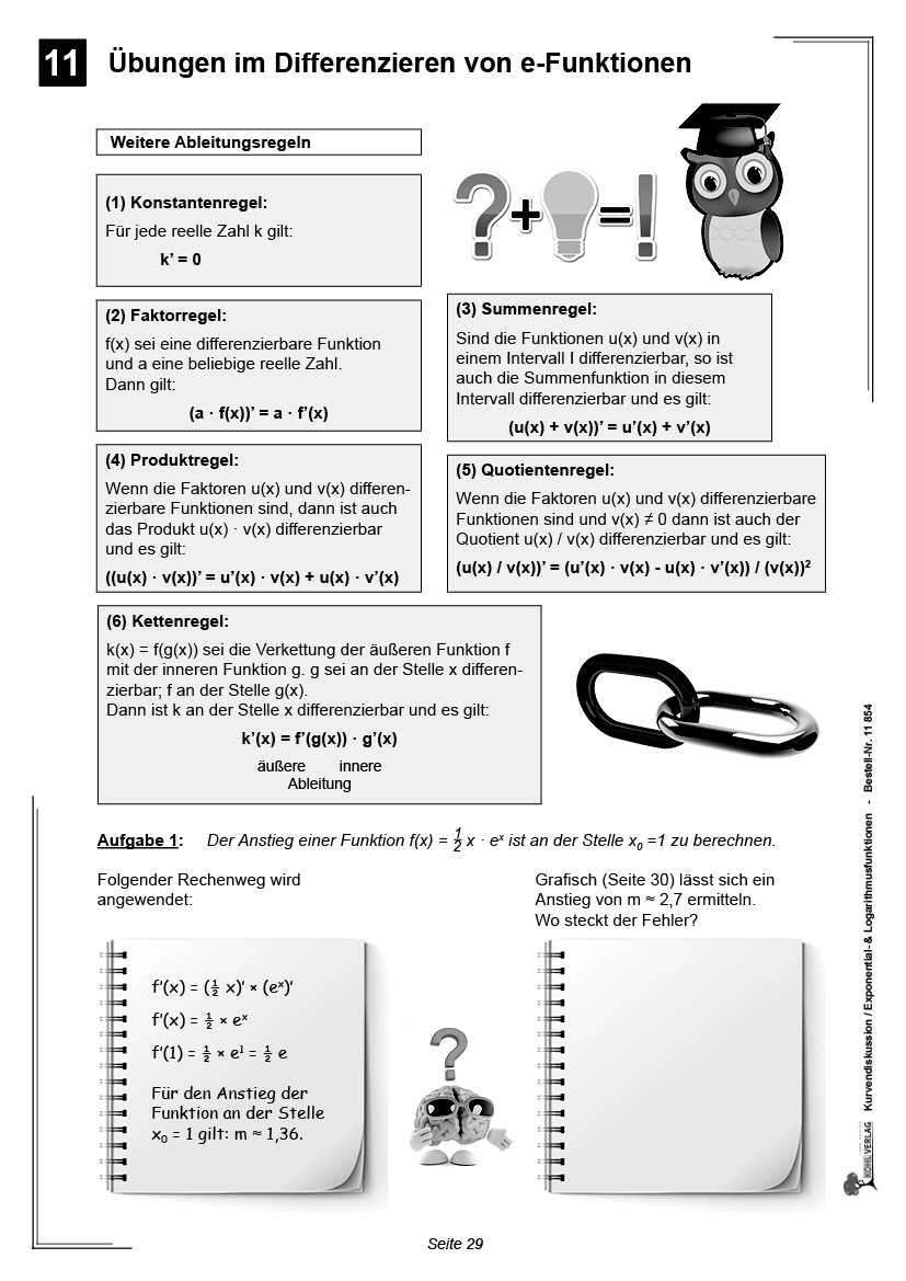 Kurvendiskussion / Exponential- & Logarithmusfunktionen