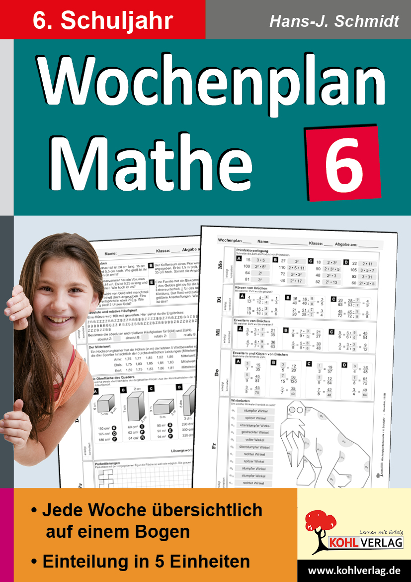 Wochenplan Mathe / Klasse 6