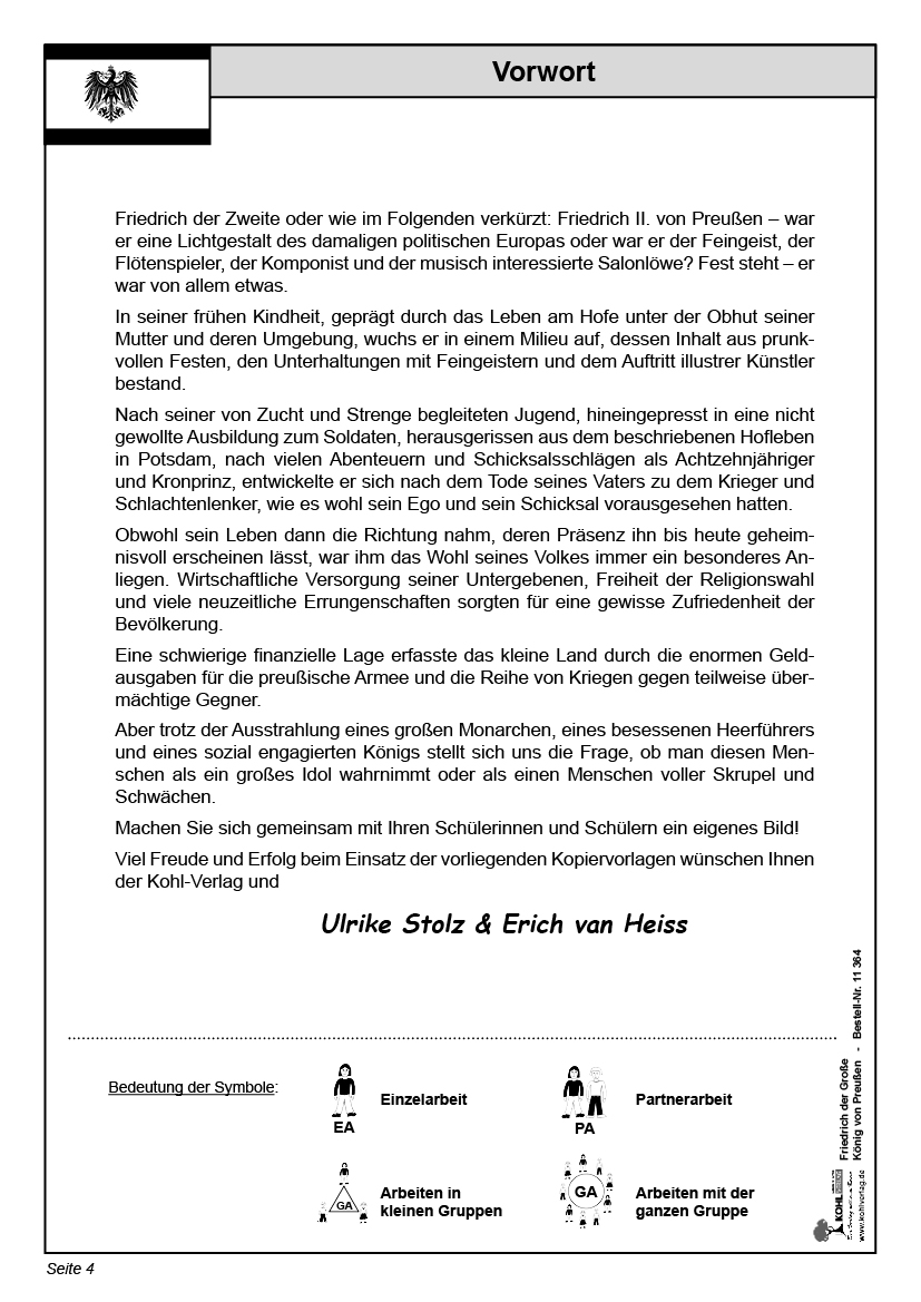 Lernwerkstatt Friedrich der Große Lernwerkstatt Friedrich der Große