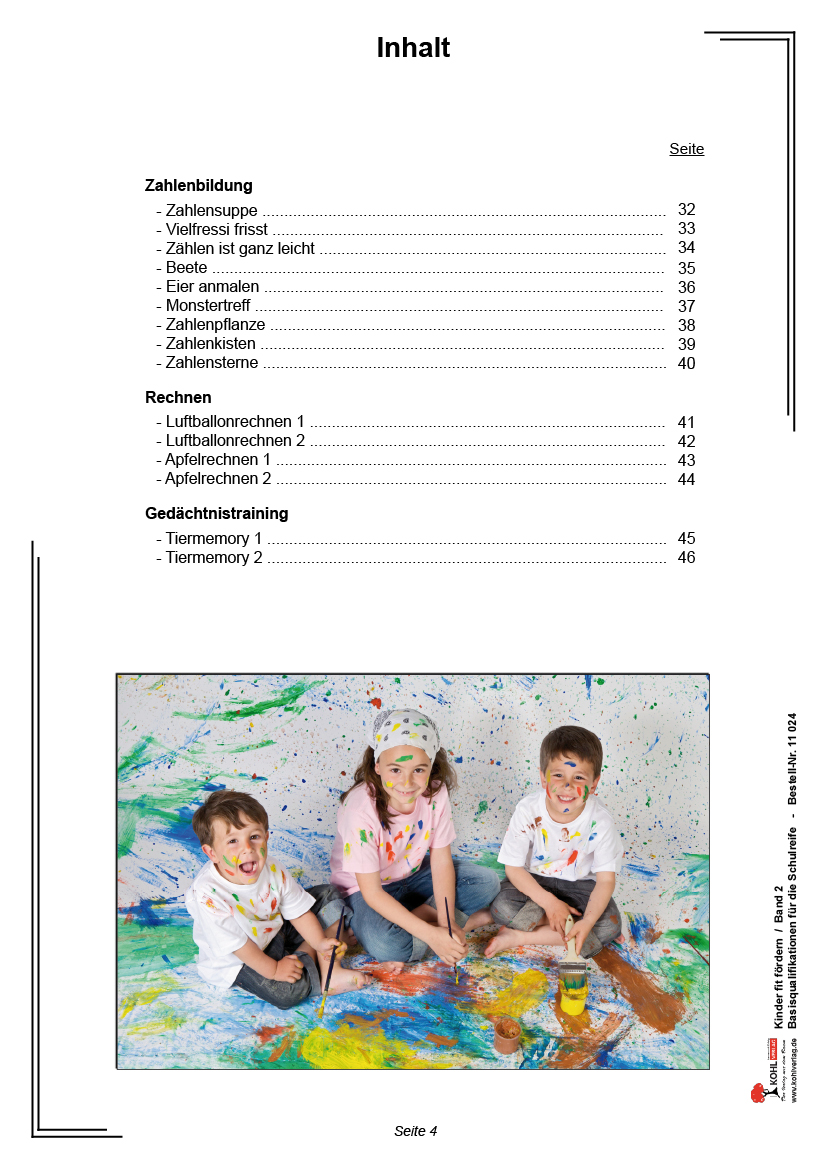 Kinder fit fördern in Kindergarten und Vorschule / Band 2 - Basisqualifikationen für die Schulreife