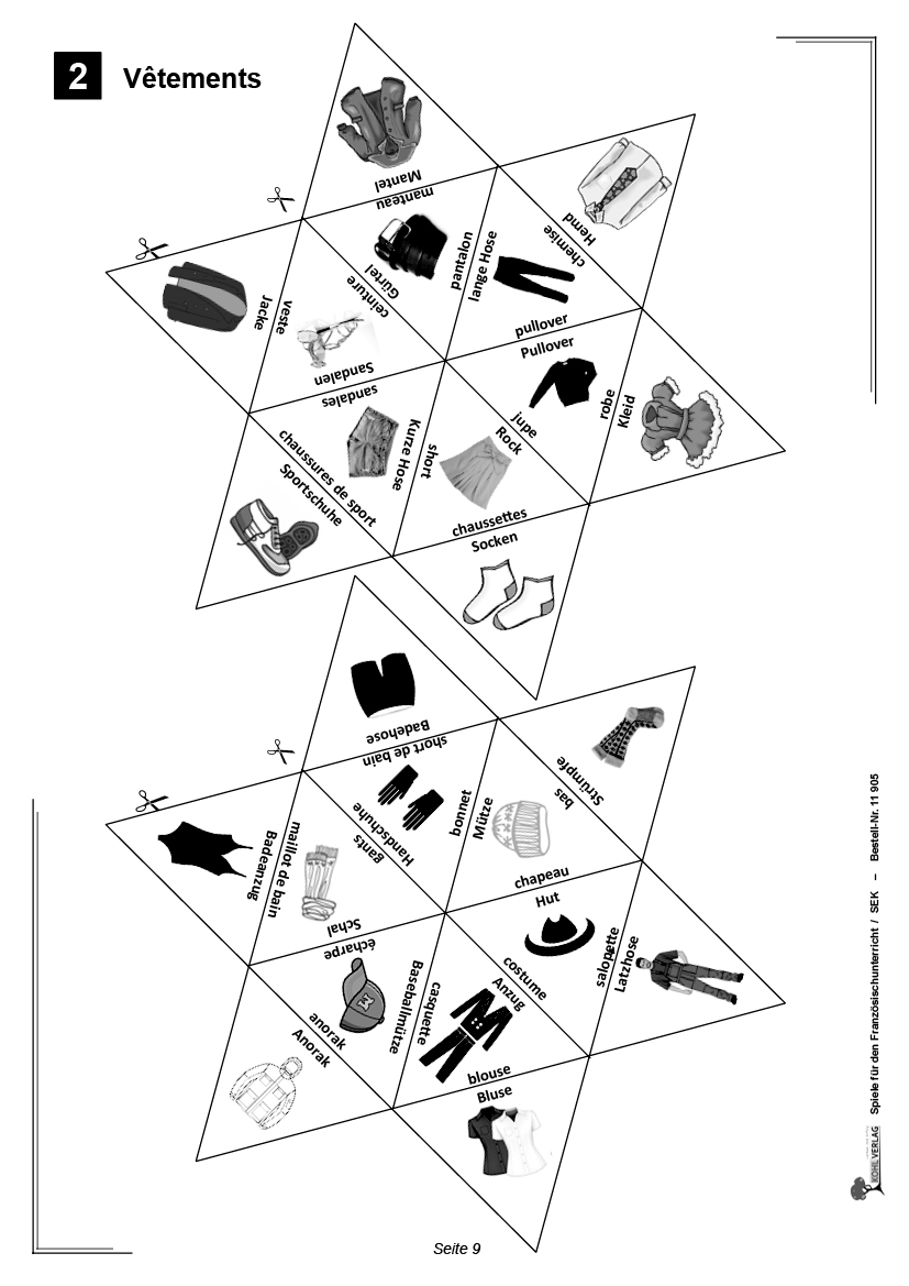 Spiele für den Französischunterricht / Sekundarstufe