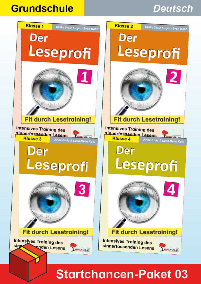 Startchancen-Paket 03 (Deutsch GS): Lesetraining - Der Leseprofi