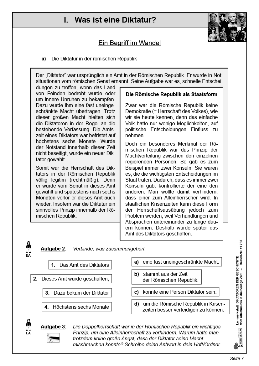 Lernwerkstatt Diktatoren der Geschichte Lernwerkstatt Diktatoren der Geschichte