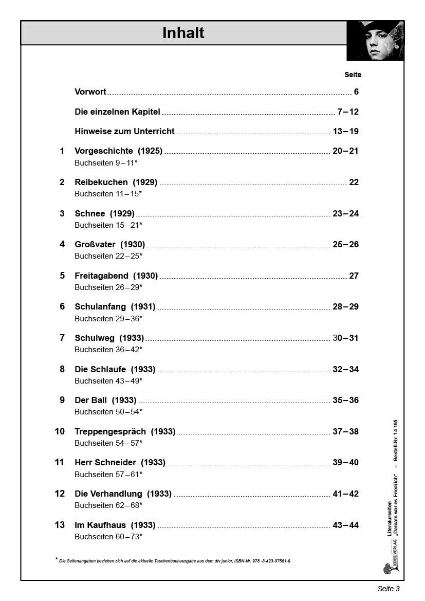 Damals war es Friedrich - Literaturseiten