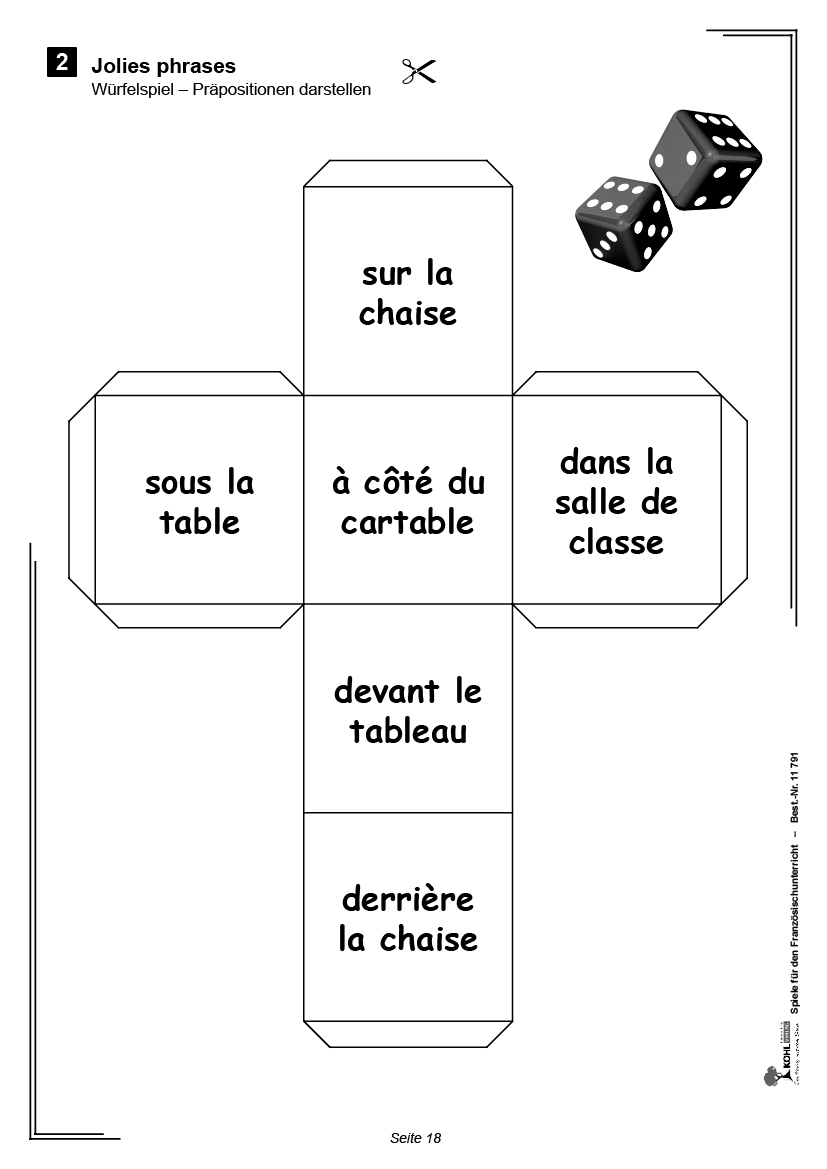 Spiele für den Französischunterricht / Grundschule