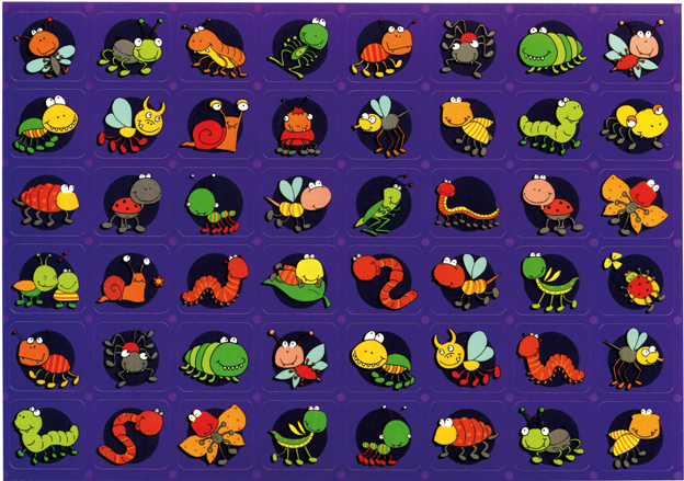 Belohnungssticker Insekten und Raupen Belohnungssticker Insekten und Raupen
