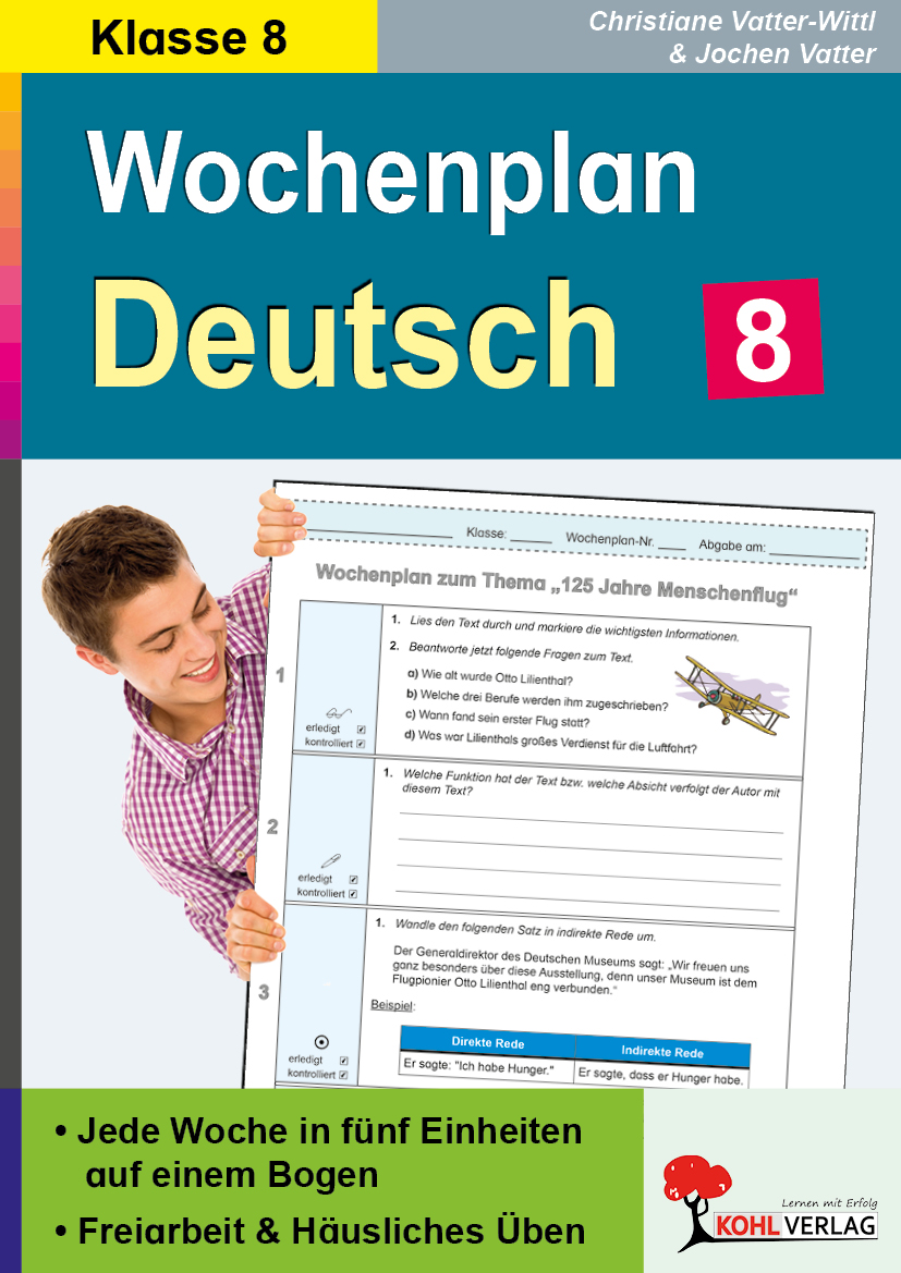 Wochenplan Deutsch / Klasse 8
