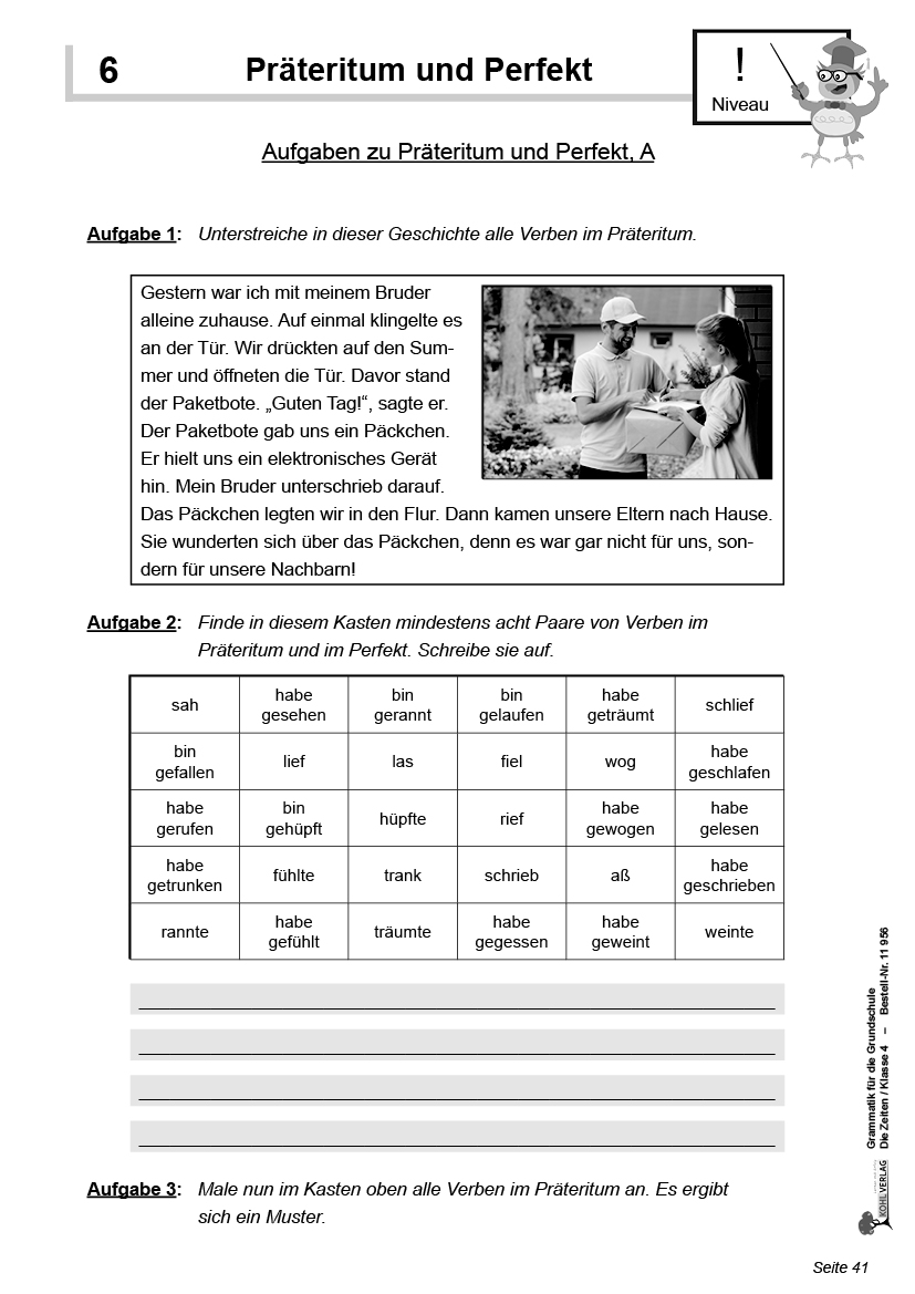 Grammatik für die Grundschule - Die Zeiten / Klasse 4