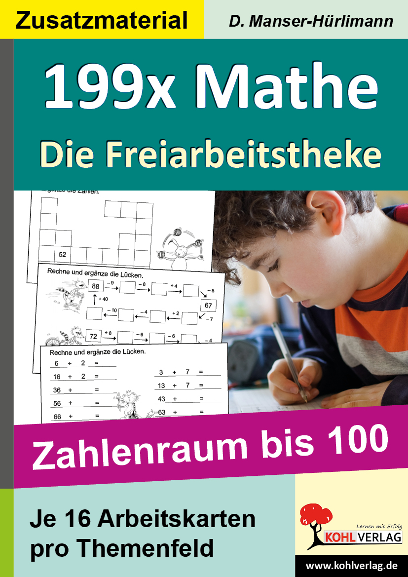 199x Mathe - Die Freiarbeitstheke - Zahlenraum bis 100